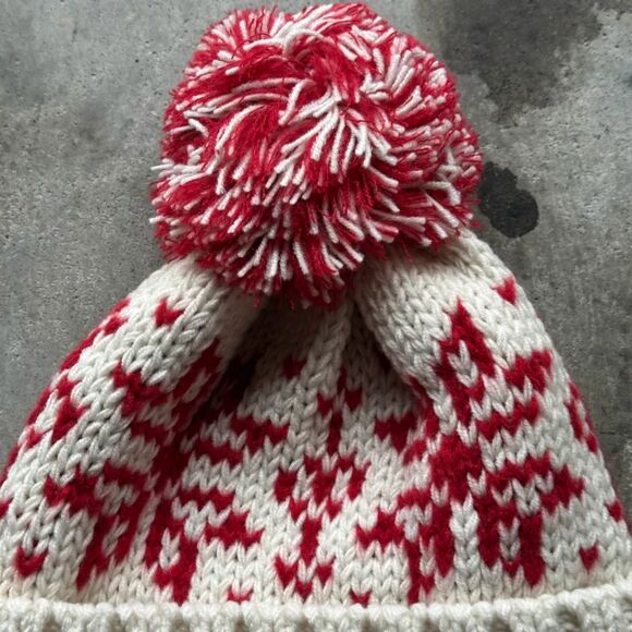 Kapital 3G Wool Snow Pattern Knit Hat - Picture 5 of 7